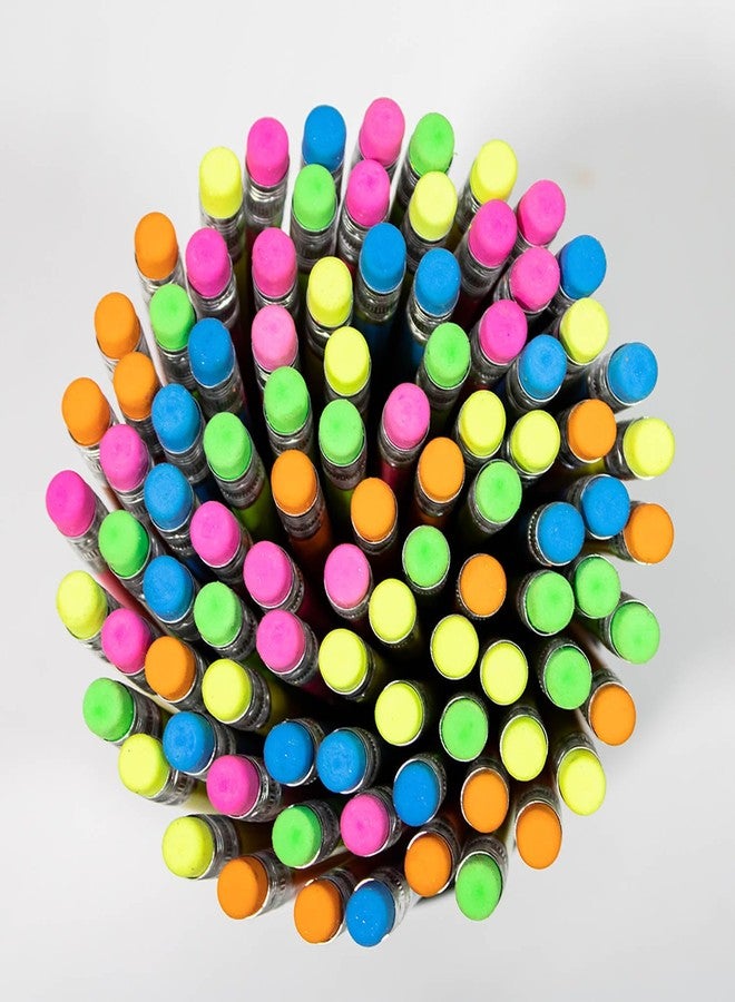SKOODLE 100 Piece Rubber Tip Polymer Pencils With 5 Sharpners Inside The Jar For Kids and Adults For Sketching & Drawing for Kids, (100 Rubber Tip Polymer Colourful Pencils X 1 Boxes) Pencil - Image 5